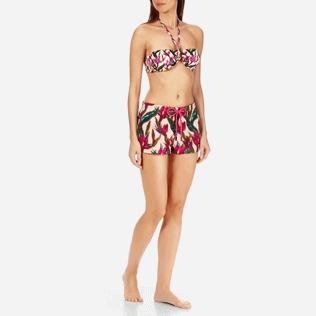 Mujer Shorty Estampado - Pantalón corto con estampado Mini Paradise 3D para mujer, Nude frontworn Mujer Shorty Estampado - Pantalón corto con estampado Mini Paradise 3D para mujer, Nude frontworn