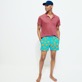 Uomo Altri Stampato - Costume da bagno uomo elasticizzato Starfish Dance, Blu curacao dettagli vista 1