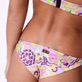Mujer Autros Estampado - Braguita de bikini de corte tanga con estampado Rainbow Flowers para mujer, Cyclamen detalles vista 2