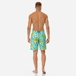 Hombre Clásico largon Estampado - Bañador largo con estampado 12.7 Martha's Vineyard para hombre, Menta backworn Hombre Clásico largon Estampado - Bañador largo con estampado 12.7 Martha's Vineyard para hombre, Menta backworn