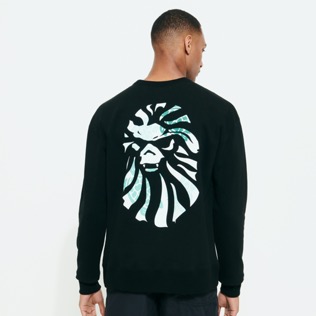 Homme AUTRES Imprimé - Sweatshirt homme en coton imprimé Turtles - Vilebrequin x BAPE® BLACK, Noir vue portée de dos