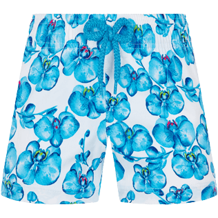 Girls Others Printed - Girls Swim Short Orchidees, White front view