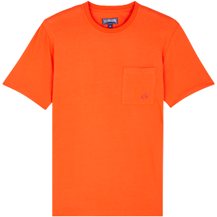 Uomo Altri Unita - T-shirt uomo in cotone biologico tinta unita, Nespola front Uomo Altri Unita - T-shirt uomo in cotone biologico tinta unita, Nespola front