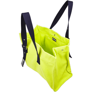 Autros Liso - Bolsa de playa grande de algodón con estampado liso, Chartreuse supp2 Autros Liso - Bolsa de playa grande de algodón con estampado liso, Chartreuse supp2