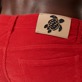 Hombre Autros Liso - Pantalón recto de terciopelo con cinco bolsillos para hombre, Carmin detalles vista 2