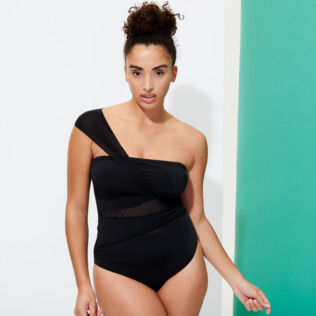 Women One piece Solid - Women Bustier One-piece Swimsuit Solid, Black supp1 Women One piece Solid - Women Bustier One-piece Swimsuit Solid, Black supp1