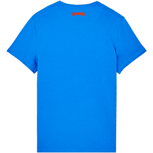 Hombre Autros Liso - Camiseta de algodón «De Père en Fils» para hombre, Hawaii blue back Hombre Autros Liso - Camiseta de algodón «De Père en Fils» para hombre, Hawaii blue back