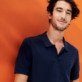 Men Others Solid - Men Cotton Pique Polo Shirt Solid, Navy frontworn Men Others Solid - Men Cotton Pique Polo Shirt Solid, Navy frontworn