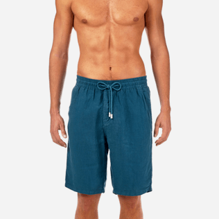 Men Others Solid - Men Italian Pockets Linen Bermuda Shorts Solid, Spray supp1 Men Others Solid - Men Italian Pockets Linen Bermuda Shorts Solid, Spray supp1