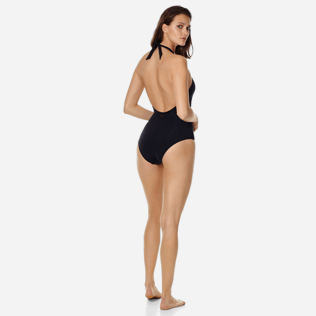 Femme UNE PIECE Uni - Maillot de bain Une Pièce femme Sculptant uni, Noir backworn Femme UNE PIECE Uni - Maillot de bain Une Pièce femme Sculptant uni, Noir backworn