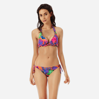 Women Classic brief Printed - Women brief to be tied bikini Bottom Porto Rico, Bright orange frontworn Women Classic brief Printed - Women brief to be tied bikini Bottom Porto Rico, Bright orange frontworn