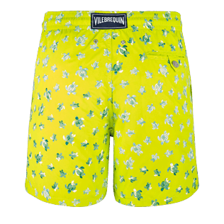 Men Classic / Moorea Embroidered - Men Swimtrunks Embroidered Micro ronde des tortues - Limited Edition, Chartreuse back Men Classic / Moorea Embroidered - Men Swimtrunks Embroidered Micro ronde des tortues - Limited Edition, Chartreuse back