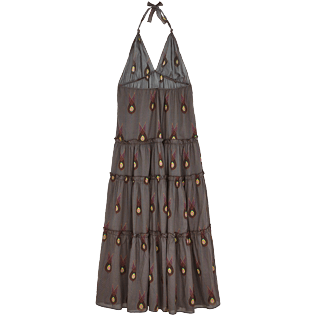 Women Others Printed - Women Cotton Long Frill Dress Paon Paon, Navy back Women Others Printed - Women Cotton Long Frill Dress Paon Paon, Navy back