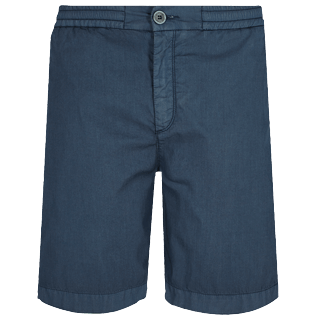 男款 Others 纯色 - Men Jogging Gabardine Bermuda Shorts, Navy front 男款 Others 纯色 - Men Jogging Gabardine Bermuda Shorts, Navy front