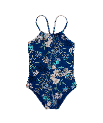 Girls Others Printed - Girls One-piece Swimsuit Botanicals, Botanicals front view