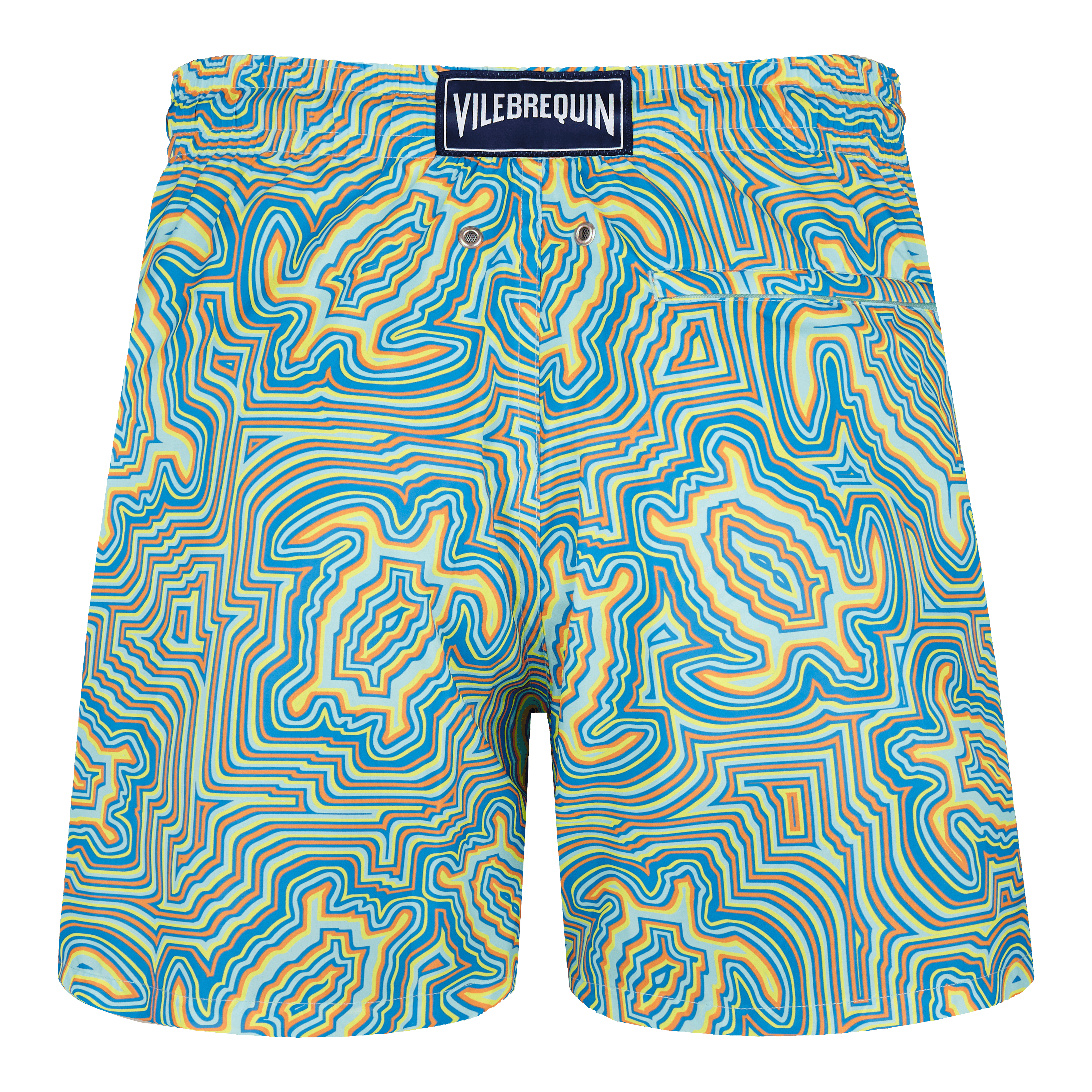 Green Mahina turtle-print recycled swim shorts