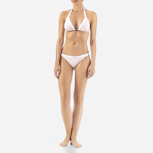 Donna Slip classico Unita - Slip bikini bicolore Jacquard Turtles Scales, Peony frontworn Donna Slip classico Unita - Slip bikini bicolore Jacquard Turtles Scales, Peony frontworn