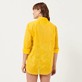 纯色中性纯棉巴厘纱衬衫 Yellow 细节视图5