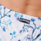 Women Others Embroidered - Women Swim Short Embroidered Cherry Blossom, Sea blue details view 1