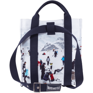 Andere Bedruckt - Backpack Ski- Vilebrequin x Massimo Vitali, Himmelblau Rückansicht