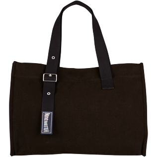 Others Solid - Large Cotton Beach bag Solid, Black front Others Solid - Large Cotton Beach bag Solid, Black front