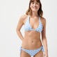 Donna Fitted Stampato - Top bikini donna Ikat Medusa, Bianco dettagli vista 2