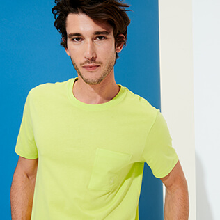 Men Others Solid - Men Organic Cotton T-Shirt Solid, Coriander frontworn Men Others Solid - Men Organic Cotton T-Shirt Solid, Coriander frontworn