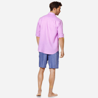 Uomo Altri Unita - Camicia uomo in lino tinta unita, Cyclamen supp4 Uomo Altri Unita - Camicia uomo in lino tinta unita, Cyclamen supp4