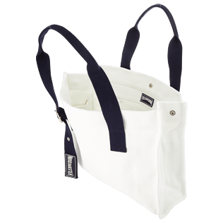 Others Solid - Small Solid Cotton beach bag, White supp2 Others Solid - Small Solid Cotton beach bag, White supp2