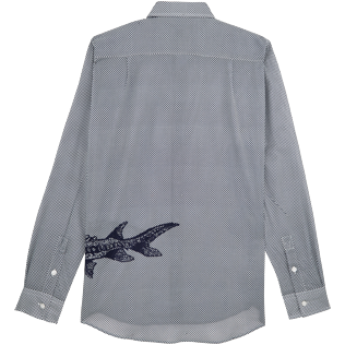 Altri Stampato - Camicia unisex in cotone Belle ou Gars, Bianco back Altri Stampato - Camicia unisex in cotone Belle ou Gars, Bianco back
