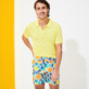 Men Others Solid - Men Tencel Polo Shirt Solid, Lemon frontworn Men Others Solid - Men Tencel Polo Shirt Solid, Lemon frontworn