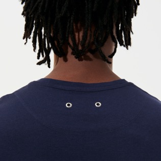 Hombre Autros Estampado - Men Long Sleeves T-shirt - Vilebrequin x Massimo Vitali, Cielo azul detalles vista 3