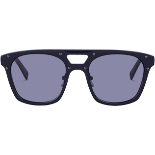 Autros Liso - Gafas de sol con lentes azules brillantes unisex, Azul marino front Autros Liso - Gafas de sol con lentes azules brillantes unisex, Azul marino front