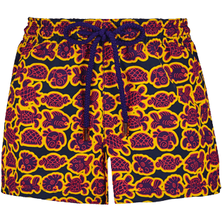 Women Others Printed - Women Swim short Tulum, Reddish purple front Women Others Printed - Women Swim short Tulum, Reddish purple front