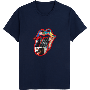 Herren Andere Bestickt - T-shirt Rolling Stones, Uni front Herren Andere Bestickt - T-shirt Rolling Stones, Uni front