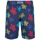 Men Others Printed - Men Long Swim Trunks Ronde Des Tortues, Navy back view