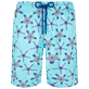 Men Long classic Printed - Men Long Ultra-light and packable Swim Trunks Starfish Dance, Lazulii blue front view