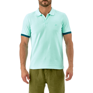 Uomo Altri Unita - Polo in piquet di cotone, Laguna supp1 Uomo Altri Unita - Polo in piquet di cotone, Laguna supp1