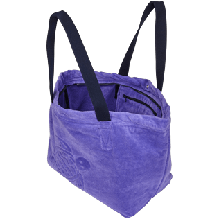 Autros Liso - Bolsa de playa grande de tejido terry con estampado jacquard liso, Hyacinth supp1 Autros Liso - Bolsa de playa grande de tejido terry con estampado jacquard liso, Hyacinth supp1