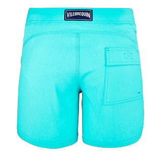 Hombre Cintura plana Liso - Bañador corto, ajustado y elástico liso para hombre, Veronese green back Hombre Cintura plana Liso - Bañador corto, ajustado y elástico liso para hombre, Veronese green back