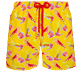 男款 Classic 印制 - 男士 1983 Crevettes et Poissons 泳裤, Lemon 正面图