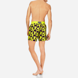 Homme Classique Moorea Imprimé - Maillot de bain Homme Happy Monkey Flocké, Chartreuse backworn Homme Classique Moorea Imprimé - Maillot de bain Homme Happy Monkey Flocké, Chartreuse backworn