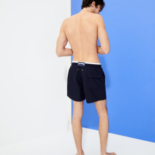 Men Classic Solid - Men Swim Trunks Bicolor Solid, Navy supp4 Men Classic Solid - Men Swim Trunks Bicolor Solid, Navy supp4