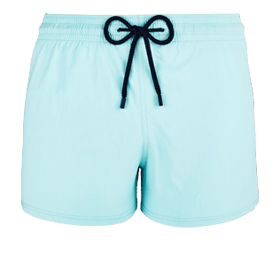 Hombre Short Clásico Liso - Bañador corto, ajustado y elástico liso para hombre, Laguna front Hombre Short Clásico Liso - Bañador corto, ajustado y elástico liso para hombre, Laguna front