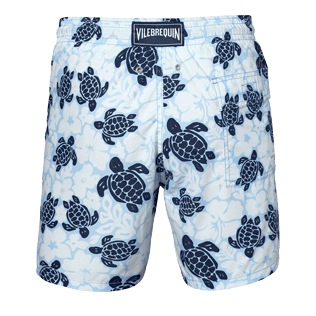 Uomo Classico Stampato - Costume da bagno uomo Tortues Hawai - ESCLUSIVA WEB, Azzurro cielo back Uomo Classico Stampato - Costume da bagno uomo Tortues Hawai - ESCLUSIVA WEB, Azzurro cielo back