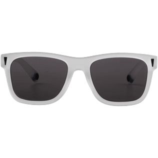 Autros Liso - Gafas de sol de color liso unisex, Blanco vista frontal desgastada