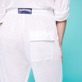 Homme AUTRES Uni - Pantalon en Jersey de Lin unisexe Uni, Blanc vue de détail 1