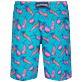 Men Short classic Printed - Men Long Ultra-light and packable Swimwear Crevettes et Poissons, Curacao back view