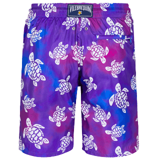 Hombre Clásico largon Estampado - Bañador largo con estampado 1991 Original Turtles para hombre, Mar azul back Hombre Clásico largon Estampado - Bañador largo con estampado 1991 Original Turtles para hombre, Mar azul back