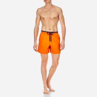 Men Classic Solid - Men Swimtrunks Bicolor, Kumquat frontworn Men Classic Solid - Men Swimtrunks Bicolor, Kumquat frontworn